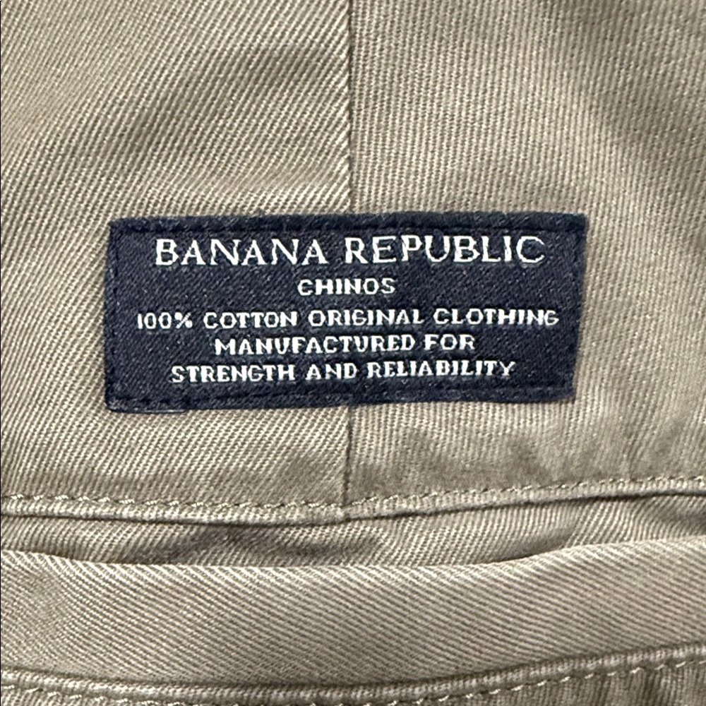 Banana Republic Men's Aiden Olive Green Chinos 30x32 - Picture 5 of 5